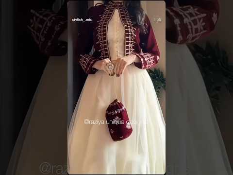 model inspired ✨Eid special gown with jecket /cutting and stitching #eidspecial