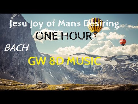 Bach 🎧 Jesu Joy of Mans Desiring ONE HOUR IN 🔊 8D AUDIO🔊 Use Headphones 8D Music