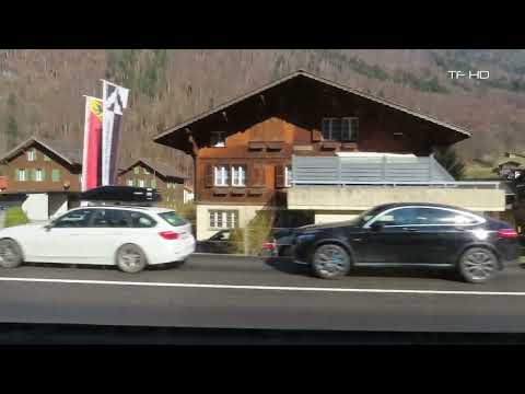 Zug Mitfahrt Grindelwald - Interlaken Ost , Lütschental - Zweilütschinen , Train ride,Viagem de trem