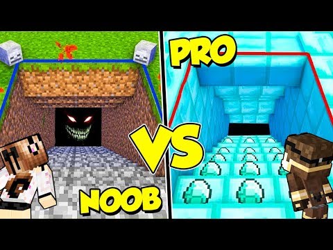CASA MINIERA NOOB contro MINIERA PRO su MINECRAFT!
