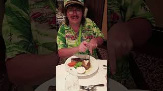 part 2 out of 3 fine dining great tasting #allureoftheseas #cruise #steak 🥩 #delicious