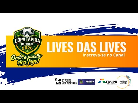 COPA TAPIRA DE FUTSAL – SÉRIE OURO | AO VIVO l 16-01-2026