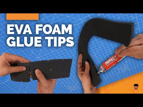 Part of a video titled How to glue EVA Foam with Contact Cement - tips and tricks - YouTube