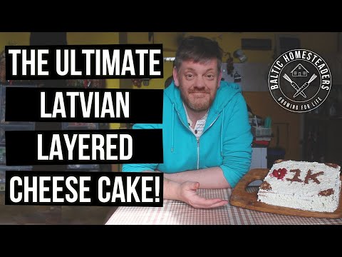Amazing Latvian Layered Selga Biscuit Cheese Cake Torte | How To