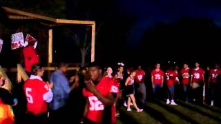 Manor HS Cheerleaders and Football Team.MP4