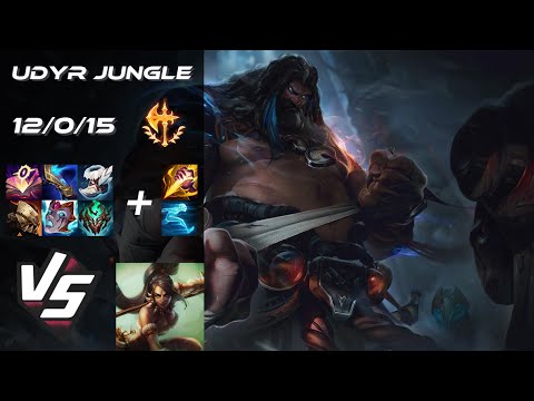 JUNGLE Udyr vs Nidalee - EU Grandmaster Patch 14.6