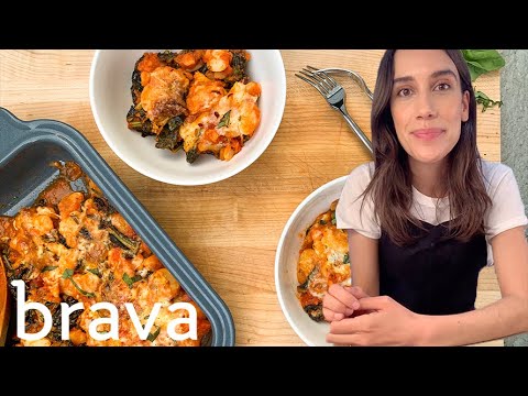 , title : 'White Bean and Tomato Bake | Healthy Eats from Brava Chef Annie'