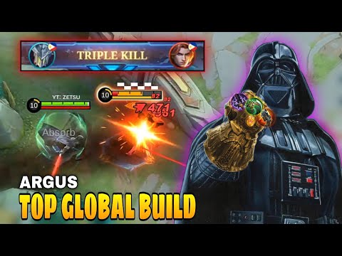 ARGUS TOP GLOBAL BUILD IS TOO OVERPOWERED | ARGUS BEST BUILD 2022 | TOP GLOBAL ARGUS | MLBB