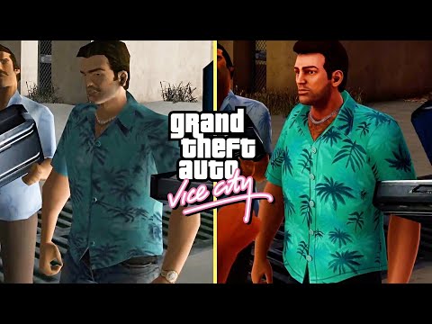 GTA VICE CITY Remaster Vs Original Graphics Comparison (GTA The Trilogy)