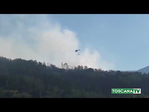 2017-07-18 PISTOIA - INCENDI, FUOCO AVANZA DA MONTALE VERSO PISTOIA