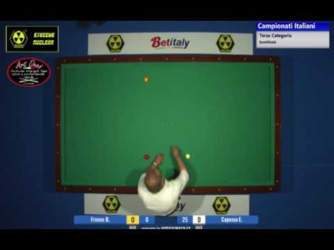 Franco Domenico VS Capasso Emanuele - Campionato Italiano Biliardo 2016/2017