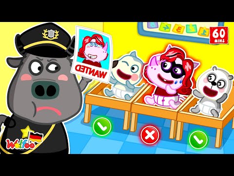 Wolfoo Geschichte 🐺 Polizei kümmert sich um Babys?! Lustiger Cartoon für Kinder