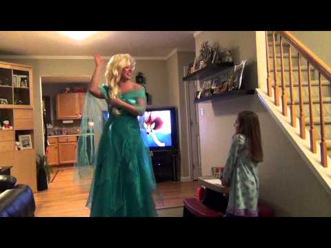 Surprising our daughter McKensie with a trip to Disney World by Queen Elsa from Frozen