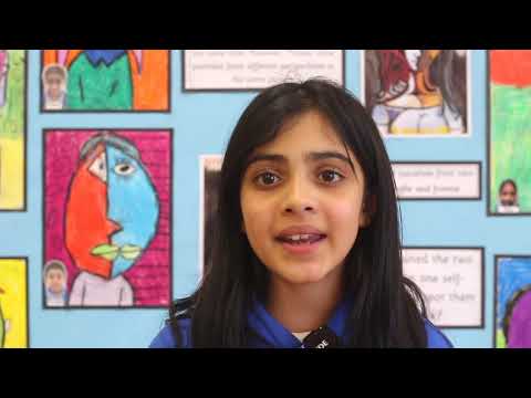 Our fabulous Naseera, the proud winner of the 'Ignite Project' in year 5.