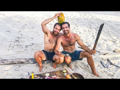 One Month Remote Tropical Island Living with My Brother