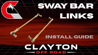 Clayton Off Road Sway Bar Links | Installation Guide