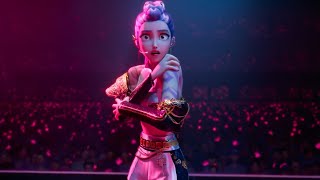 Download lagu Kpop Demon Hunters Clip - TAKEDOWN performance Jinu | Rumi revealed as Demon | Eng Dub Secenpack HD mp3