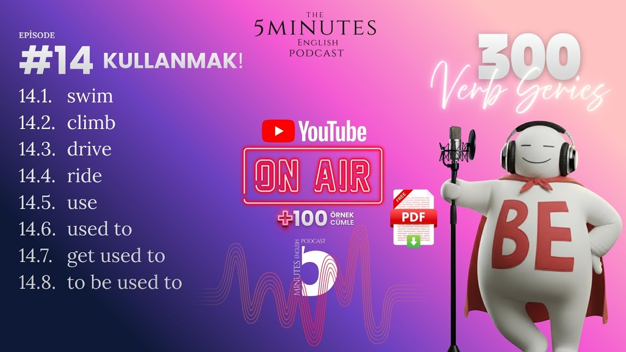 AKSİYON DOLU FİİLLER ve KULLANMAK / 300 VERBS PODCAST EPISODE #14