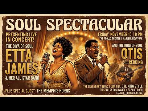 1963 Soul Blues Night | Classic Oldies Inspired by Etta James & Otis Redding