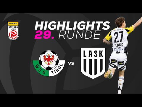WSG Tirol - LASK 29. Runde ADMIRAL Bundesliga 2024/25