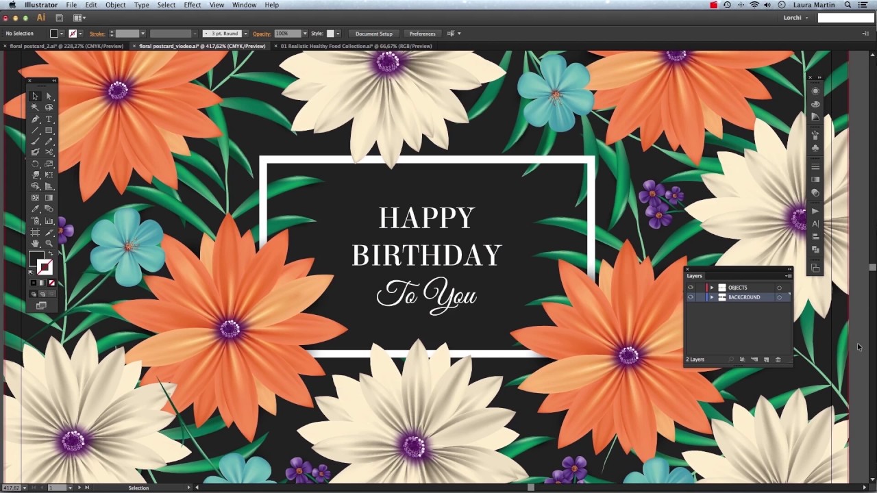 06/06 Final — Graphic Design: Create a Realistic Flower Background_ENG
