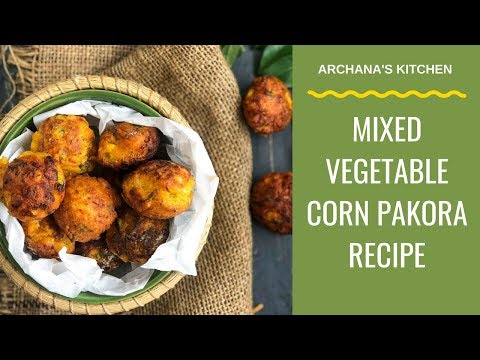 Mixed Veg Pakora Recipe In Paniyaram Pan | Non Deep Fried Pakora Recipe