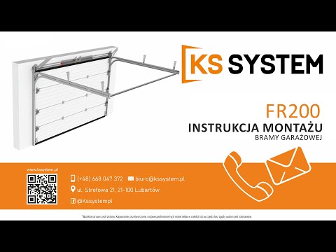 KS SYSTEM FR200 – montaż bramy garażowej | sektionaltor FR200 | sectional garage door FR200
