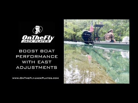 On The Fly Manual Jack Plate in Action | Ultimate Shallow Water Performance