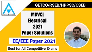MGVCL JE 2021 EE Shift 2 Solutions| Practice Set 68 |GETCO | RSEB |HPPSC|AE/JE| Amrit Sir