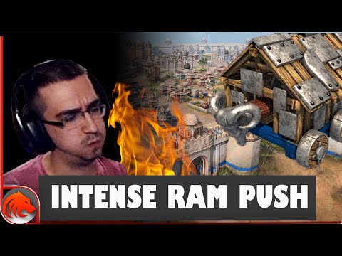 INTENSE Ram Push ALLIN! | Age of Empires 4 | Beastyqt
