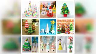 Overview: Crafjie Foam Cones for DIY Arts and Crafts (3.55 x 11.8 in, 4 Pack), White Polystyrene...