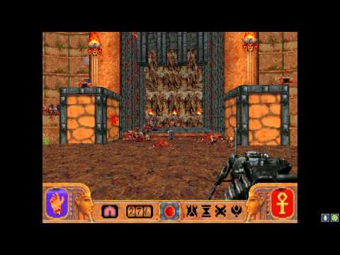 Powerslave / Exhumed PC (DOSBox) - MAP10 Set Boss - No Commentary