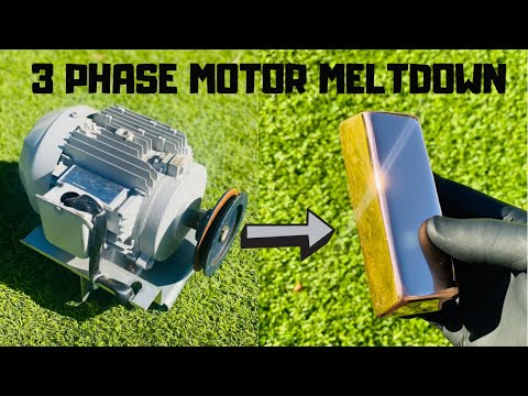 3 Phase Motor Meltdown - Melting Copper - ASMR Metal Melting - Trash To Treasure - BigStackD Casting