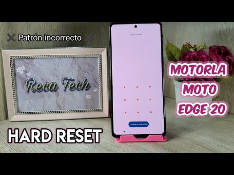 Cómo formatear Motorola Moto Edge 20 /quitar patrón o contraseña