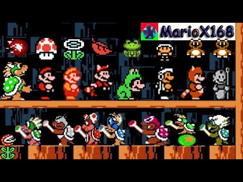 SMB3 Hacks Mario Short Map Full Playthrough - All Power-Ups - Mario Boss Battle -Super Mario Bros. 3