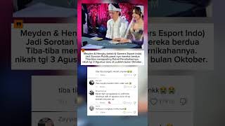 Download lagu Meyden dan Hengky Menikah, Pasangan Gamers Paling dinanti #meyden #hengky #bigetronesports #mlbb mp3