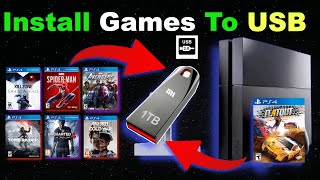 How To Download/Install PS4 Games To An External USB 2024