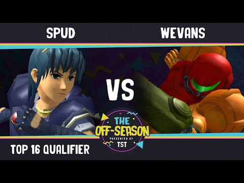 The Off Season - Top 16 Qualifier - Spud (Marth) VS Wevans (Samus) - SSBM Melee