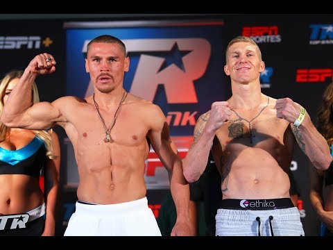 Vladimir Nikitin vs. Clay Burns Official Weigh In Footage from Las Vegas