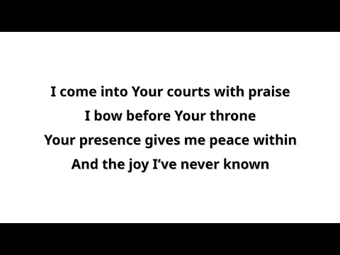 I Worship You Almighty God (lyrics) - Sondra Corbett Wood (1983)