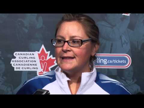 Draw 15 Media Scrum - 2013 Scotties Tournament of Hearts