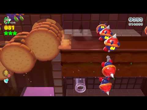 Super Mario 3D World (Switch) 8-3 100% Speedrun - Time: 77 [1:17] (FWR)