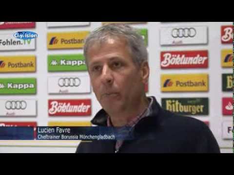 Borussia Mönchengladbachs Trainer Lucien Favre vor dem Spiel gegen Bayer Leverkusen