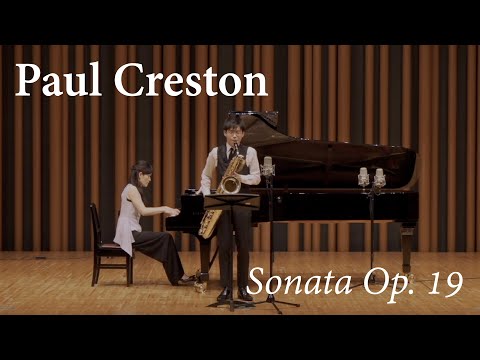 Paul Creston - Sonata Op. 19 for alto saxophone and piano (by baritone saxophone)