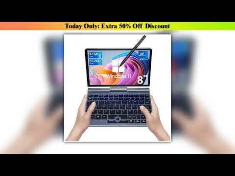 Hands-on Portable Mini Laptop windows 11 8 Inch Touch Screen Notebook N150 12GB1TB IPS Netbook Win•
