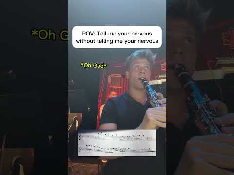 Tell me your nervous WITHOUT telling me #clarinet