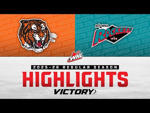 Medicine Hat Tigers at Kelowna Rockets 10/25 | WHL Highlights 2025-26