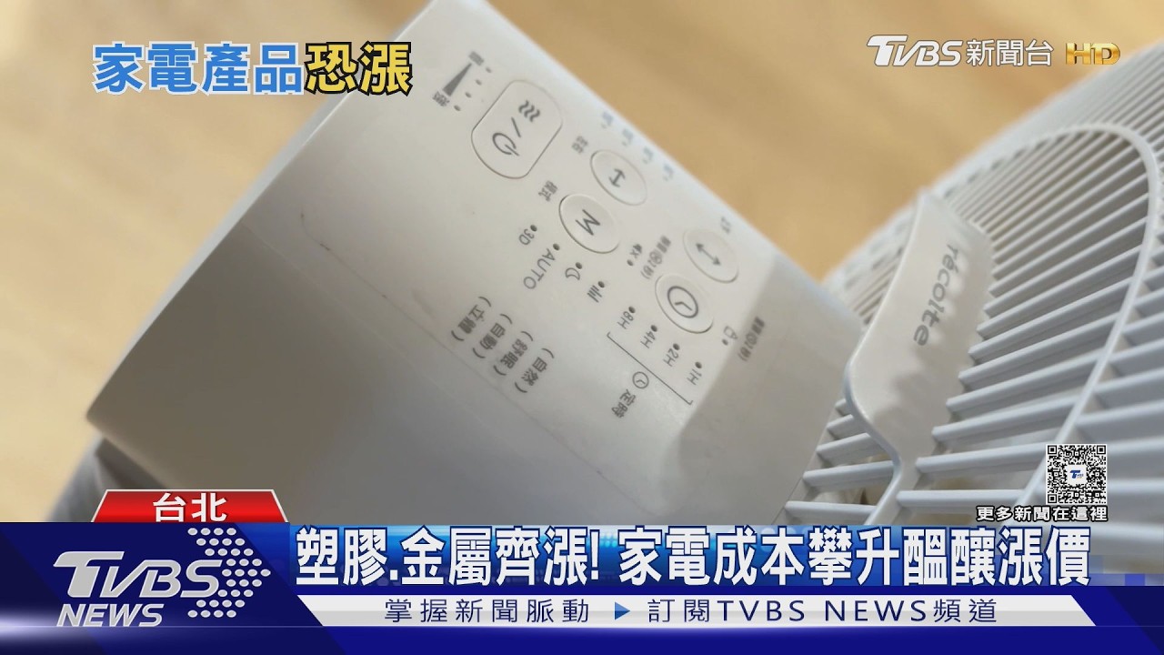 影片／原物料全面飆漲！冷氣冰箱洗衣機「成本增10%」5月後恐撐不住