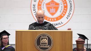 preview picture of video 'Pete Dominick SUNY Cobleskill Commencement Speech 2013'