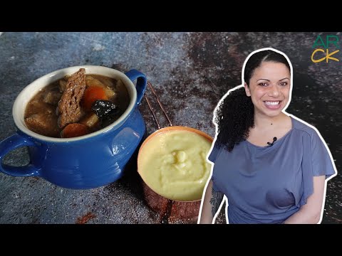 Vegan Steak & Ale Stew; a slow cooker TRIUMPH + Vegan Pommes Puree